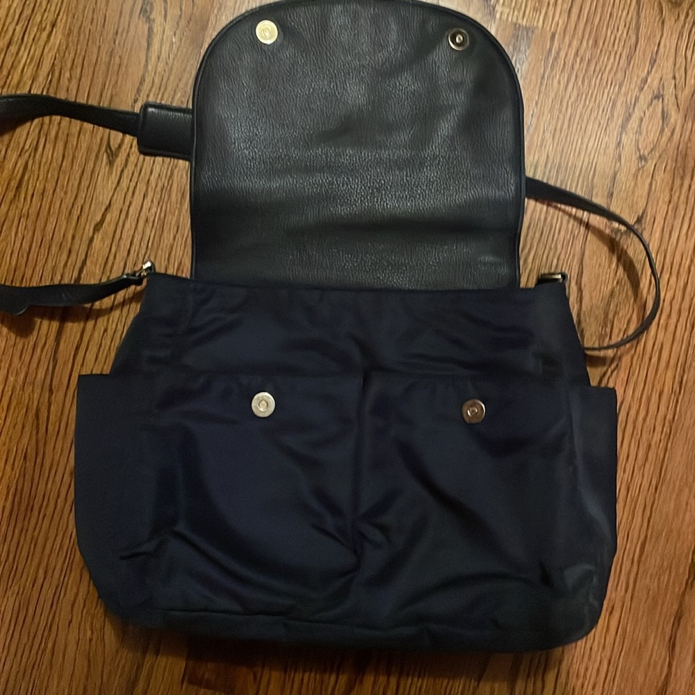 Like new Tory Burch nylon + leather diaper bag w/changing pad - Picture 3 of 6